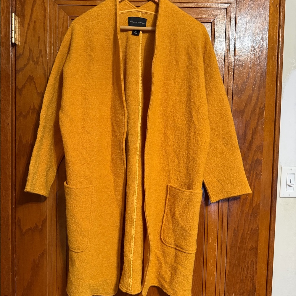 Adrienne Vittadini Mustard Cape Jacket